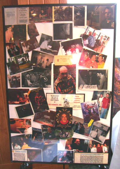gary-poster2 Gary’s Memorial Poster. Note the original TSR business card above the center photo.