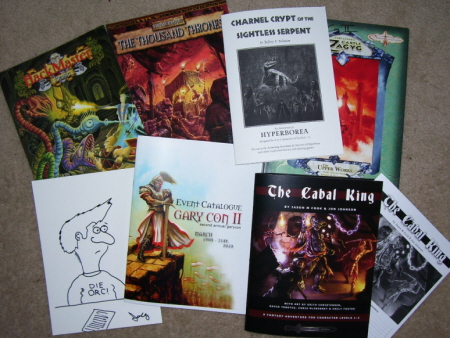 A few of the treasures I brought home from Garycon II