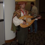 Dan the Bard entertains at Gen Con