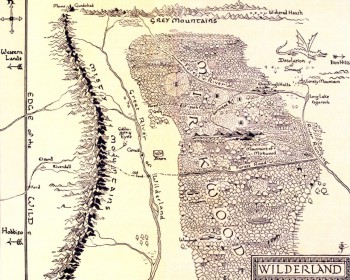 Map of the Wilderlands, from THE HOBBIT