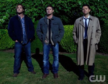 The angel Castiel (right) returns to the fold, joining Sam (left) and Dean (right) in their battle to stop evil.