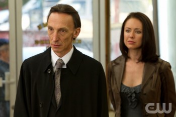 Death (left) and grim reaper Tessa (right) offer Dean a deal to get Sam's soul back.