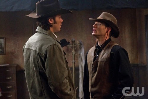 Sam (left) and Dean (right) go to the Old West.