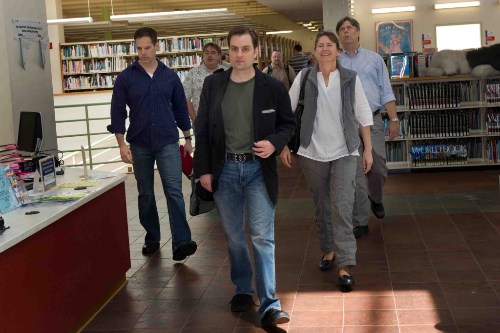 hug_3458 I lead an incredibly aggressive group into the Hollywood Library