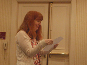 bggwynne Gwynne Garfinkle at the Rhysling Award Poetry Slan