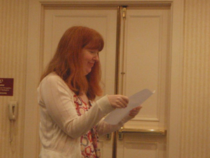 Gwynne Garfinkle at the Rhysling Award Poetry Slan