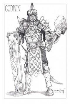 Godwin Fleetwood: Pathfinder Fighter, Level 19, Art by Jeff Laubenstein