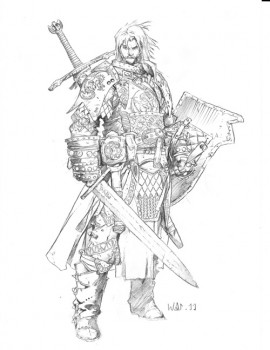 Philip Fleetwood II: AD&D 1E Fighter, Level 23, Art by Wayne Reynolds