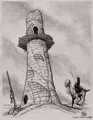 Tim Truman busts out the 'awesome' with this pencil tower...