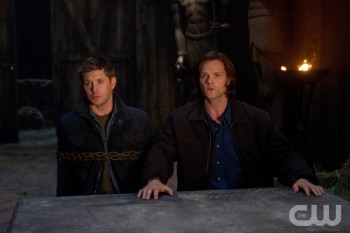 Sam defends his brother, Dean, when put on trial for his life by the Egyptian god Osiris.