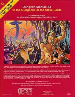 a4islavelords A4: In the Dungeons of the Slave Lords; cover art by Erol Otus