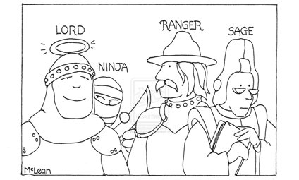 I never got one of these classes, the stats are too high, I mean 17 in every stat for a ninja!? Still, I always wanted a Lord.