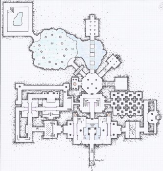 One of 4 levels for an Alyssa Faden masterwork entitled Hellhound Caves