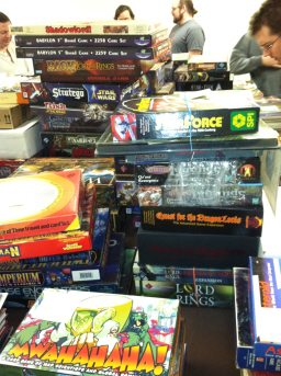 2012-games-auction5 More stuff up for auction. Pretty sure I bought just about everything in this picture. Click for biggie version.