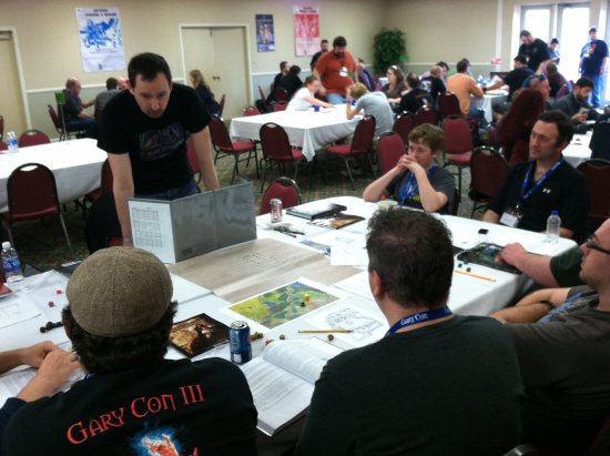 group1 Alexander Macris schools a group of advanced players in the Adventurer Conqueror King System