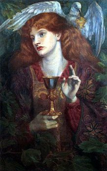 The Damsel of the Sanct Grael or Holy Grail by Dante Gabriel Rossetti