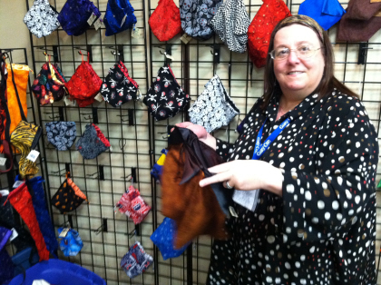 rose1 Kelsey “Rose” Jones shows off the best dice bags in the industry. Seriously. Click for bigger image.