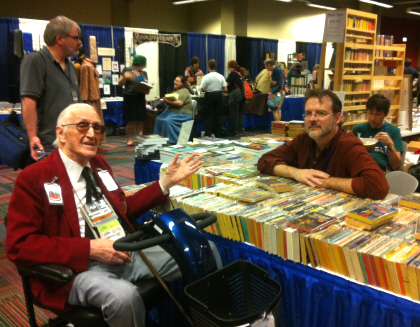 David Kyle in the Black Gate booth. Photo courtesy Kerry Kyle