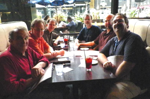 Dinner with James Enge, Rich Horton, Howard Andrew Jones, John O'Neill, Jason Waltz, and Bryan Thomas Schmidt