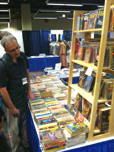 Shopping for vintage science fiction and fantasy at the Black Gate booth