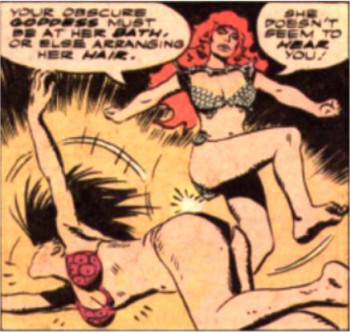 No, Sonja, we didn't mean you should literally kick her ... you know what? Never mind.