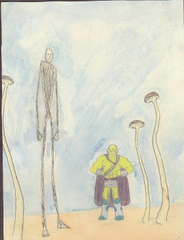 Nick Ozment, watercolor circa 1990