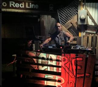 DJ Scare sets the mood