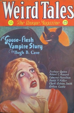 Weird Tales, May 1932, containing "The Vaults of Yoh-Vombis"