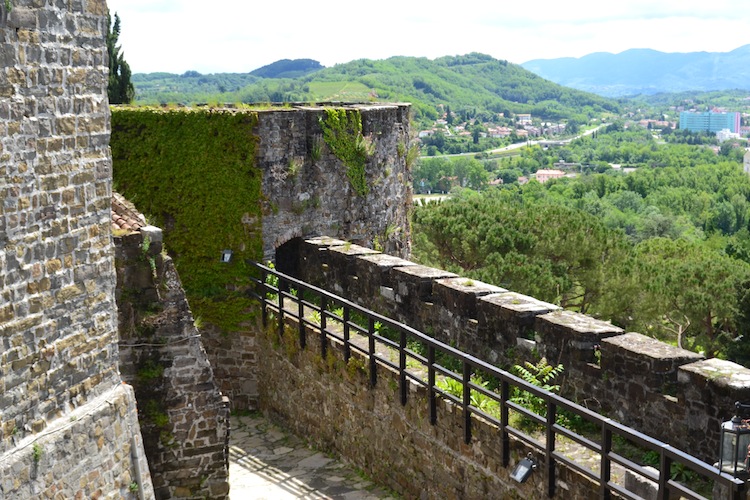 View from the battlements.