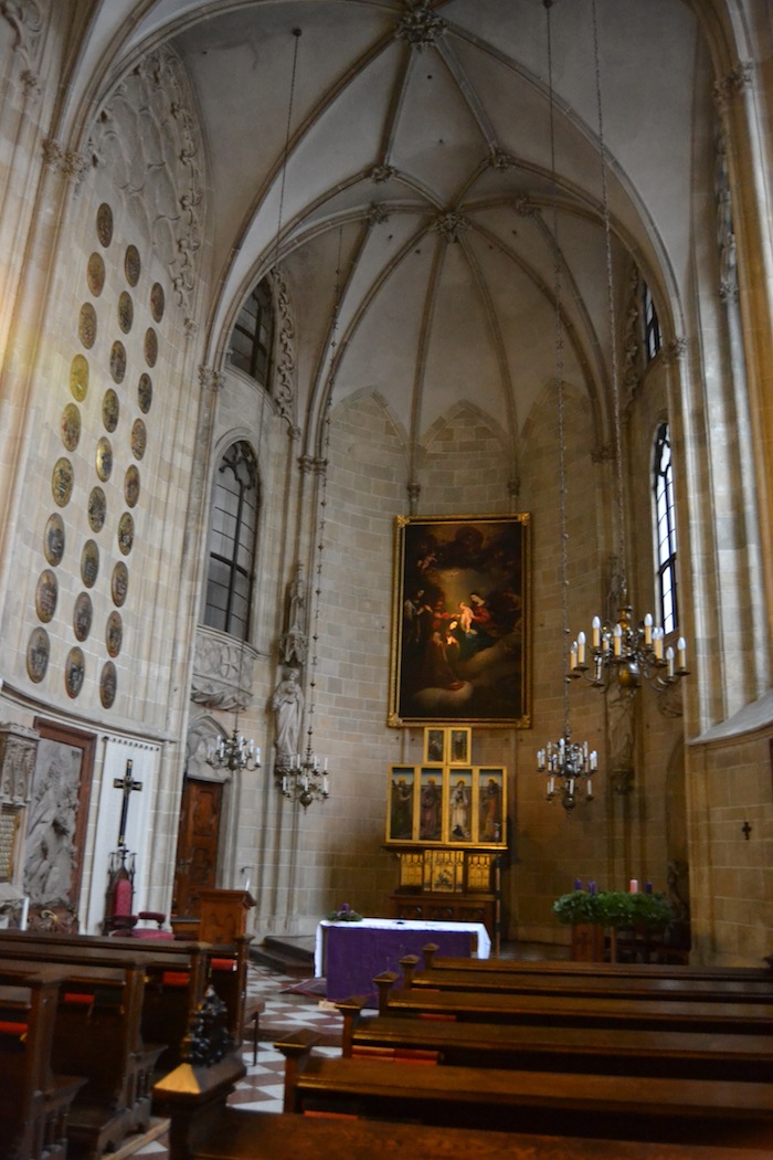 Interior of the church.