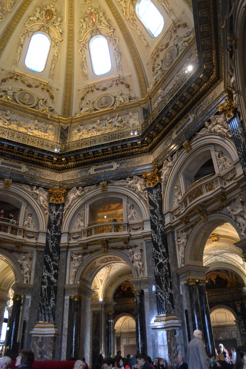 If all this elaborate ornamentation is too much for you, go to the cafe to rest your eyes. Oh, wait. . .