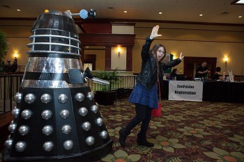 Daleks are the only real hazard at ConFusion. Photo by Al Bogdan.