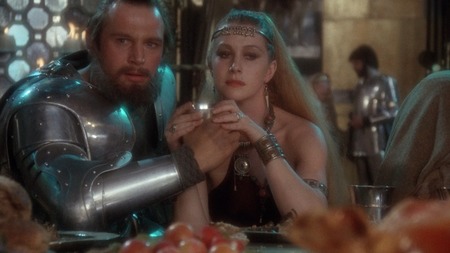 Liam Neeson and Helen Mirren in Excalibur