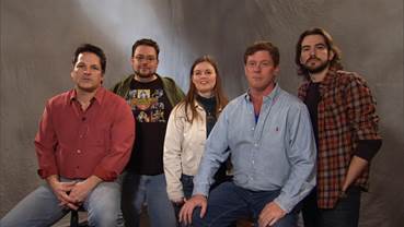 “The Crew” (L to R) Wyatt Weed, Nicholas J. Hearne, Gayle Gallagher, Robert Clark, Jason Contini