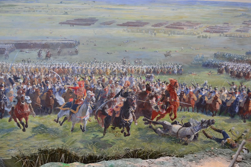 Marshal Ney leading his troops.
