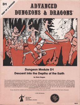 Descent into the Depths of the Earth D1 Gary Gygax-small