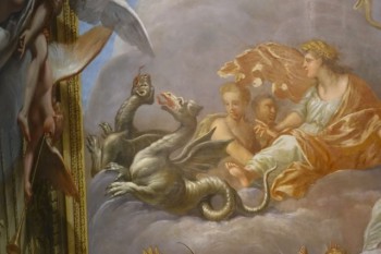 Ceiling detail, Burghley House (approx. 1690), by Antonio Verrio.