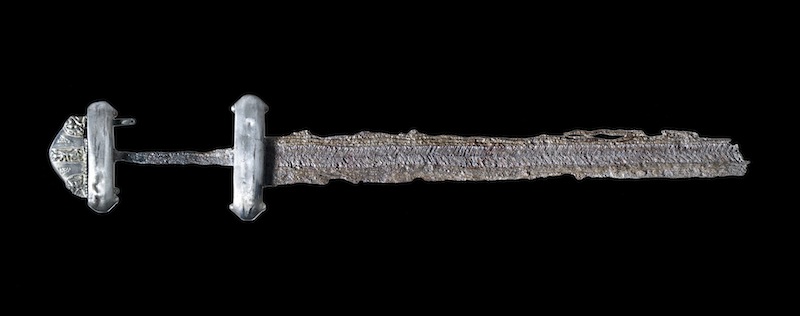Sword, late 8th–early 9th century. Zealand, Denmark. Photo: John Lee. Copyright The National Museum of Denmark.