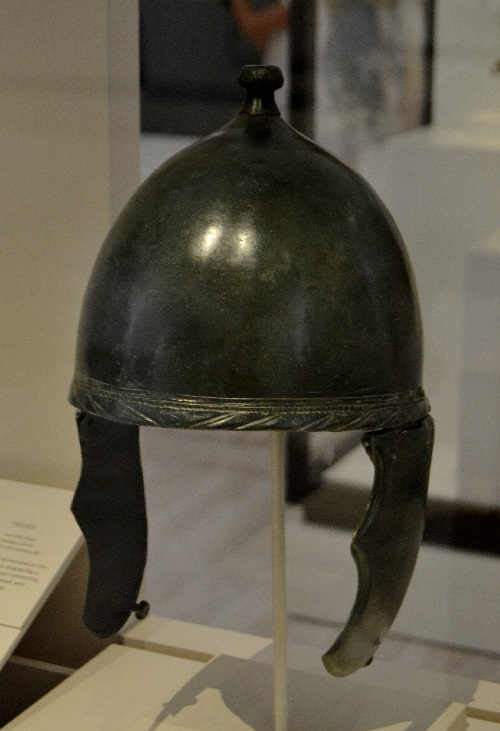 Helmet, 4th-2nd century BC. This style originated in northern Italy.