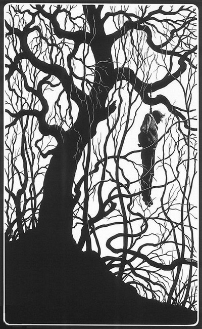 Stephen Fabian Man in a tree-small