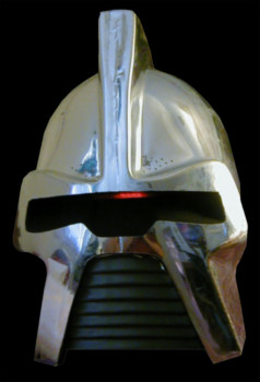 You can actually see the strong resemblance between the original Cylon Centurion helmet and the Harryhausen Talos' helm: both come from the same generic source.