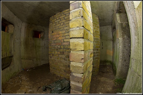Pillbox interior captured with a fish-eye lens. Photo courtesy user Disco Dan via flickr.