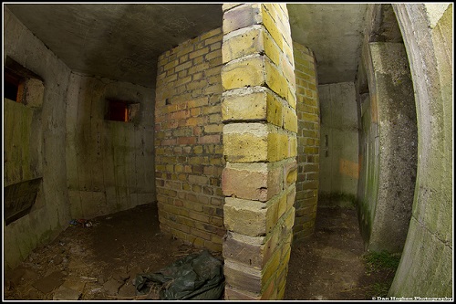 Pillbox interior captured with a fish-eye lens. Photo courtesy user Disco Dan via flickr. 