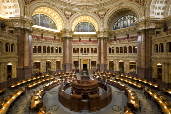 The Library of Congress Main Reading Room. Yowsah,