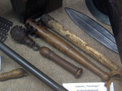 Various handmade maces and flails. Image courtesy Bunkerfunker.