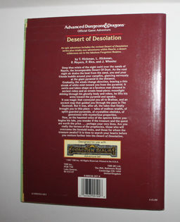 Desert of Desolation back copy (click for a legible version)