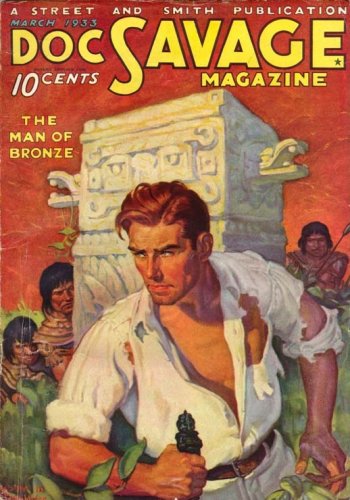 DOC SAVAGE 1937 #5 Mad Eyes TWINS = POSTER Not Paperback 2 SIZES 18" or 19" 