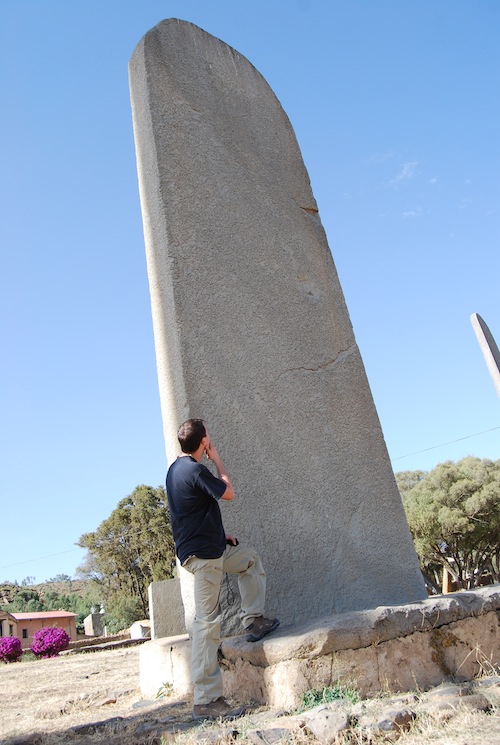 An unusual stele of Axum. Photo copyright Almudena Alonso-Herrero.