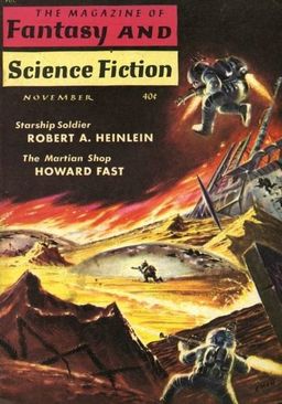 Magazine of Fantasy and Science Fiction Robert A Heinlein Starship Troopers-small