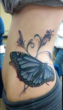 Big butterfly tattoo-small